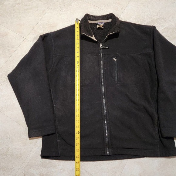 Patagonia Mens XL Synchilla Corded Jacket Black Fleece Zip Sweater Sweatshirt - Picture 8 of 12